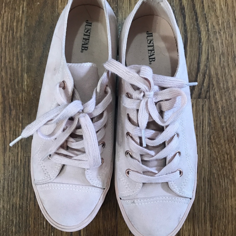 Blush Suede Sneakers
